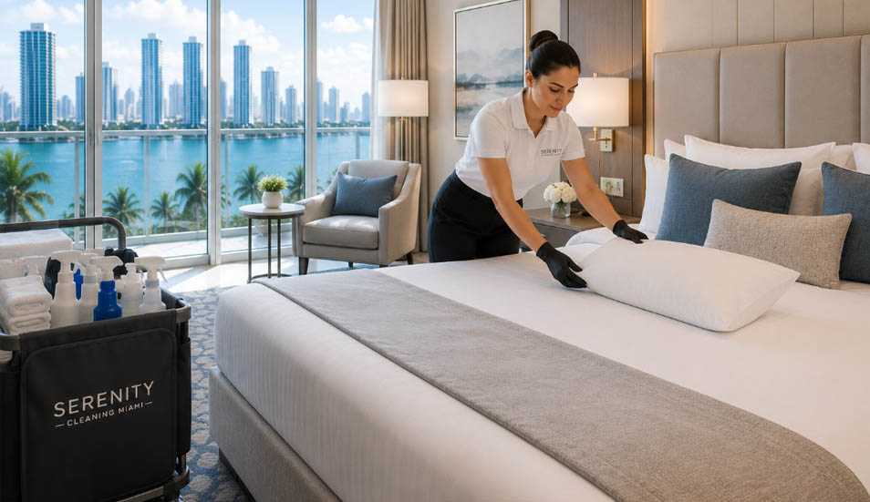 Luxury Miami condo professionally cleaned by Serenity Cleaning Miami